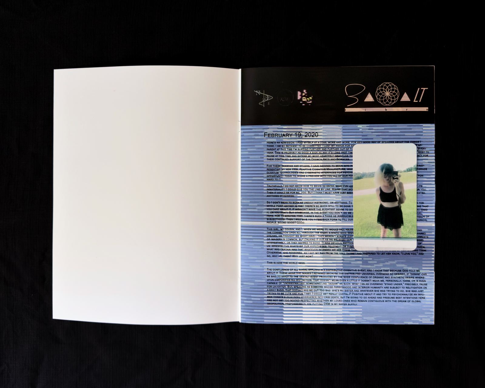 Basalt Libra physical photograph, spread 2