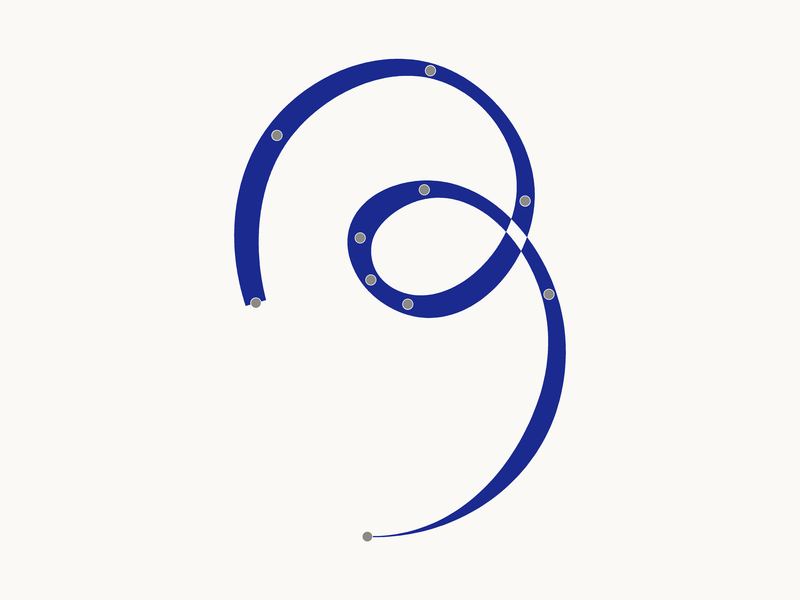 The curve trimmed to where its curvature comes home, the knuckle rounded